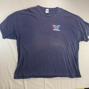 Vintage Valvoline Racing T Shirt Mens 3XL Blue